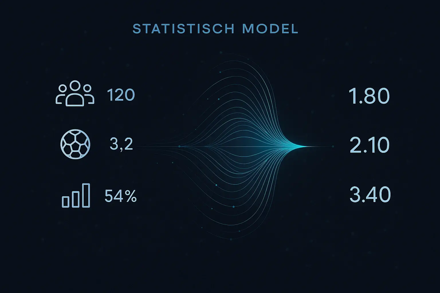Bookmaker statistisch model visualisatie met data analyse en algoritmes voor odds berekening