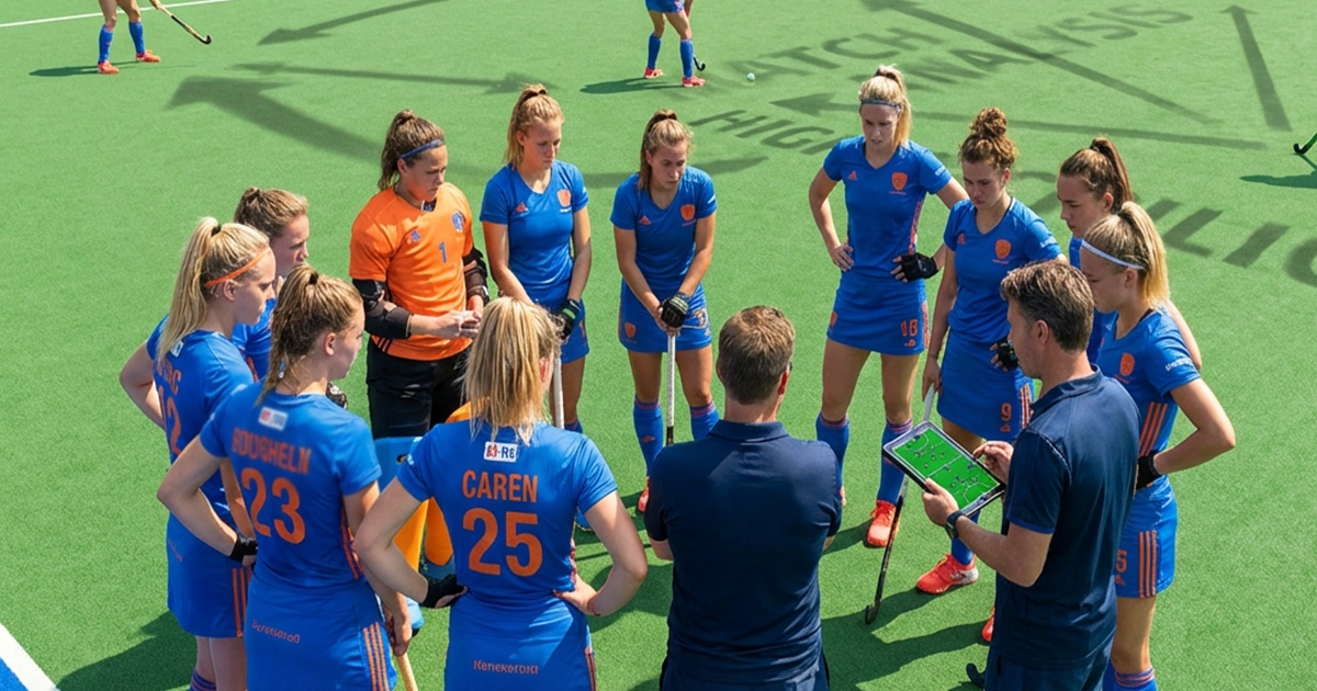 Tactische hockeysituatie voor wedanalyse