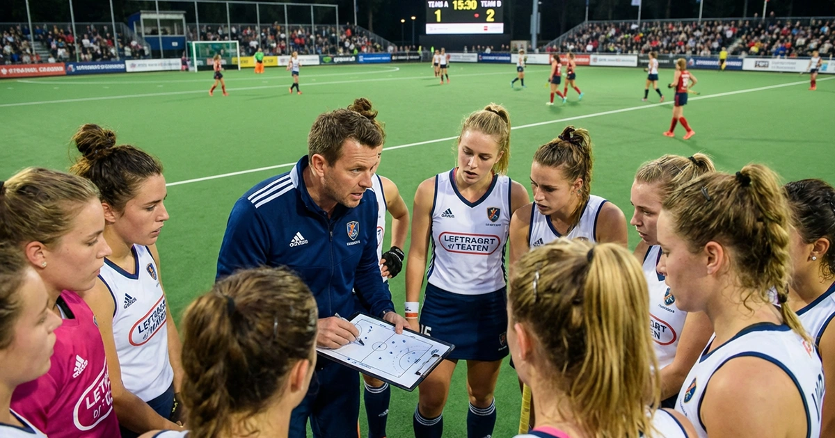 Hockeyteam in strategische bespreking