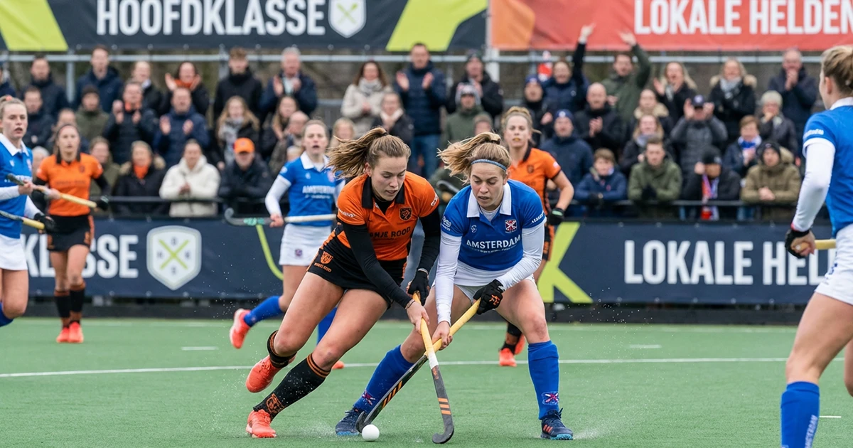Clubhockey actie in de Nederlandse Hoofdklasse