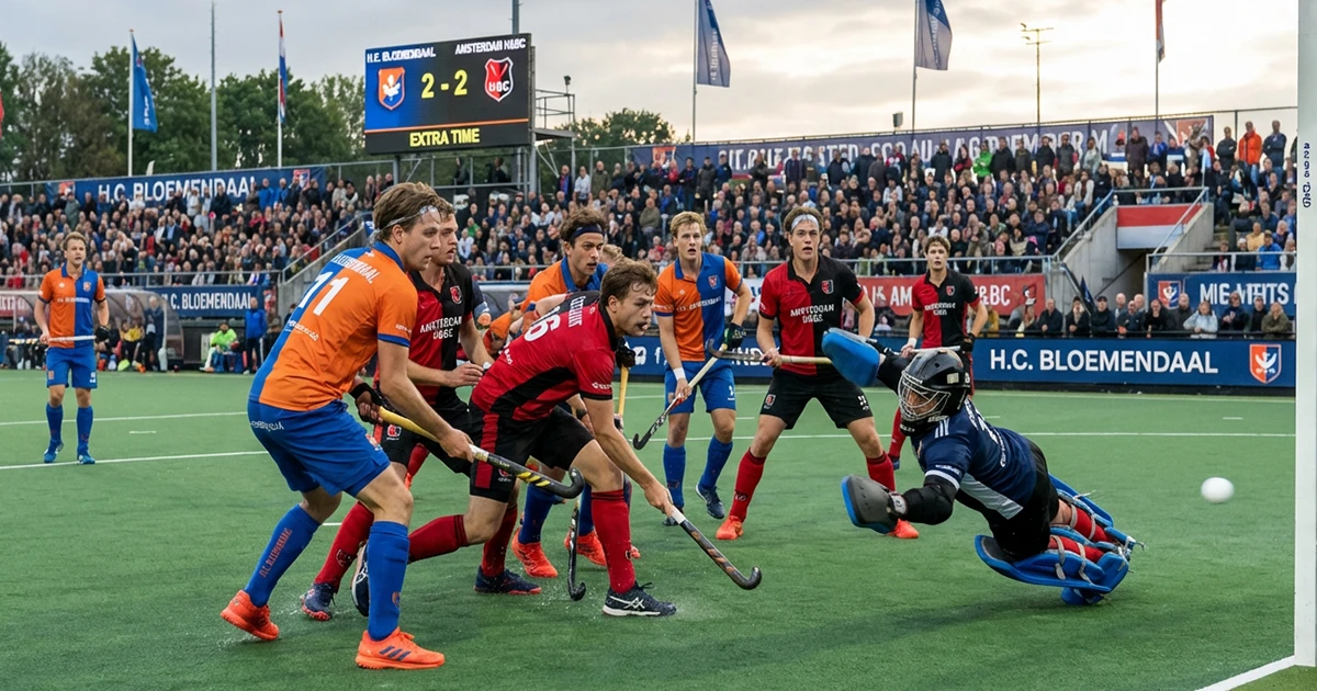 Intensieve actie tijdens Hoofdklasse play-offs