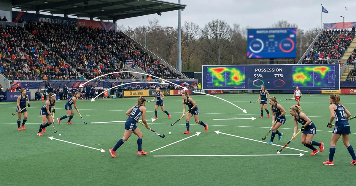 Hockeyteam in actie voor data-gedreven analyse